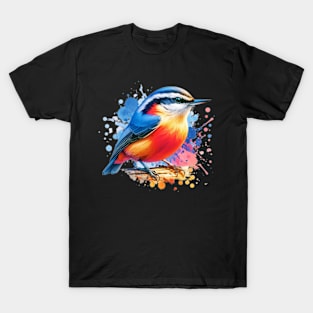 Watercolor Red Breasted Nuthatch T-Shirt